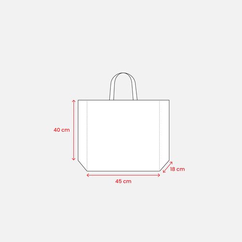 Tote bag en PP recyclé laminé 120g/m2, anses courtes et soufflet - 3