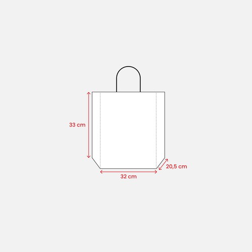 Sac en papier 100 gr/m2 avec soufflet - 3