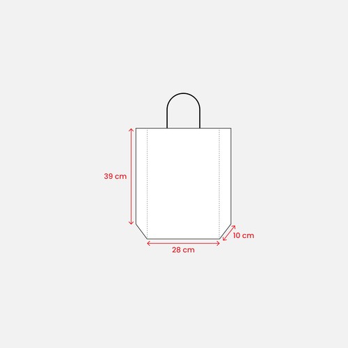 Sac en papier 100 gr/m2 avec soufflet - 3