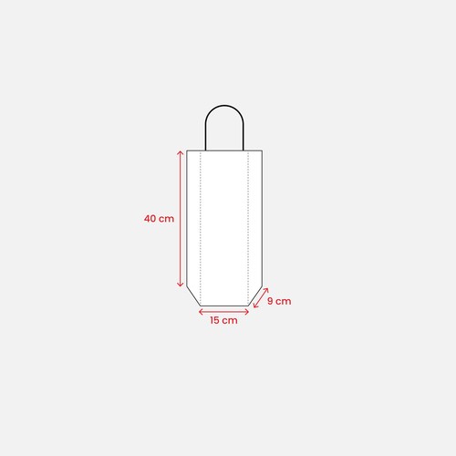 Sac en papier 100 gr/m2 avec soufflet - 3