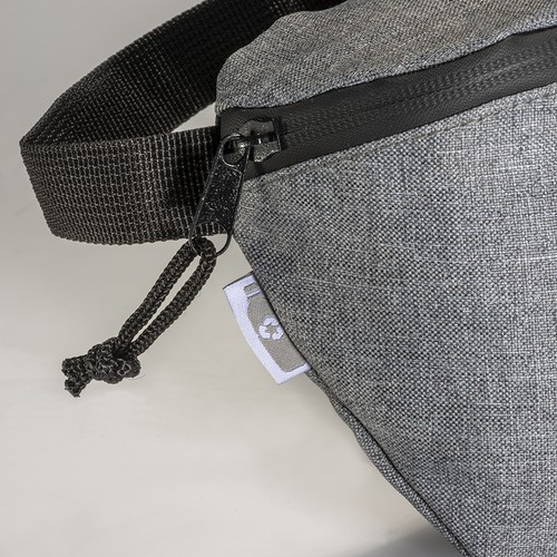 Sac banane en Rpet, poche frontale avec fermeture éclair - 5