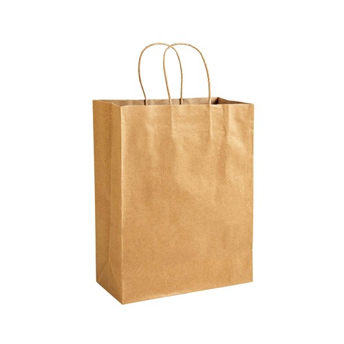 Sac en papier recyclé 100 gr/m2 avec soufflet - 1