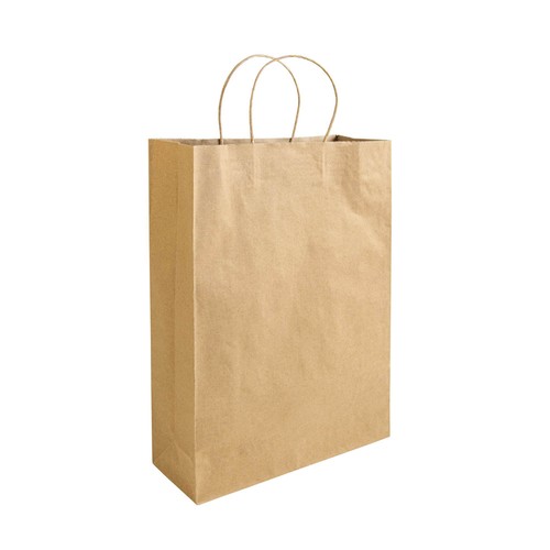 Sac en papier recyclé 100 gr/m2 avec soufflet - 1