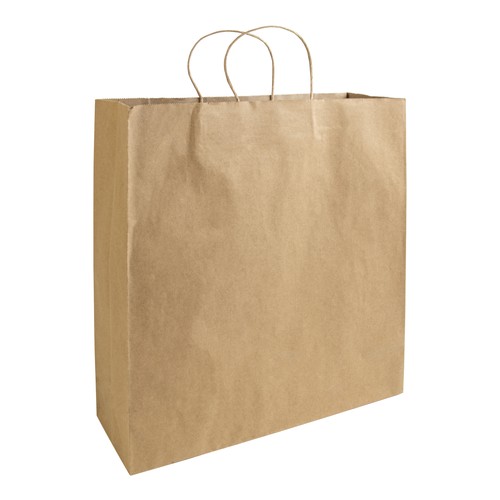Sac en papier recyclé 100 gr/m2 avec soufflet - 1