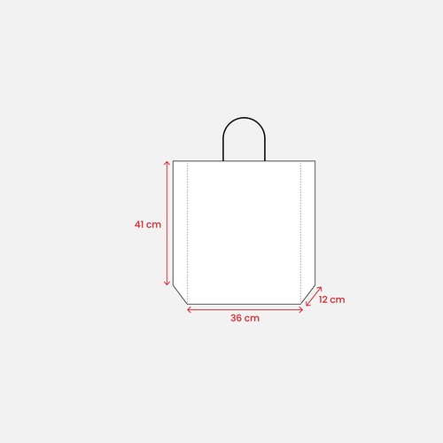 Sac en papier recyclé 100 gr/m2 avec soufflet - 3