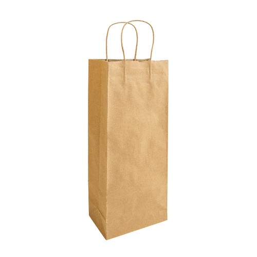 Sac en papier recyclé 100 gr/m2 avec soufflet - 1