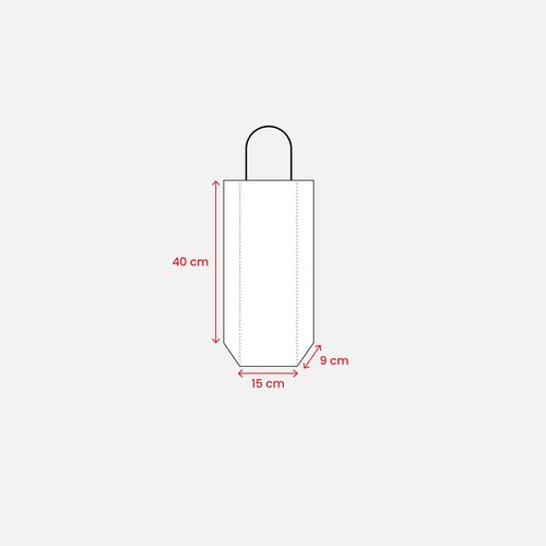 Sac en papier recyclé 100 gr/m2 avec soufflet - 3