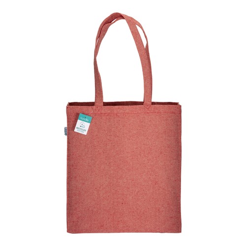 Tote bag en coton recyclé 280 g/m2, anses longues et soufflet - 2