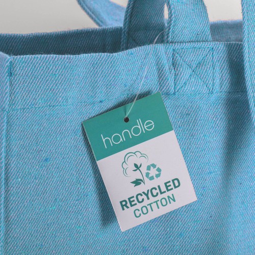Tote bag en coton recyclé 280 g/m2, anses longues et soufflet - 3