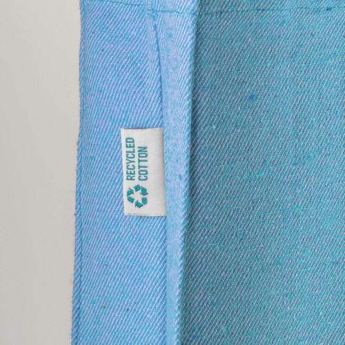 Tote bag en coton recyclé 280 g/m2, anses longues et soufflet - 4