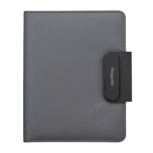 Pochette organizer en R-PET A5 avec bloc et fermeture magnétique qui s'illumine - 2