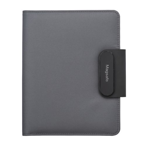 Pochette organizer en R-PET A5 avec bloc et fermeture magnétique qui s'illumine - 2