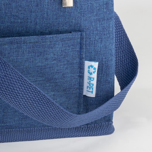 Melange r-pet cooler bag with silver interior Melange r-pet cooler bag with silver interior