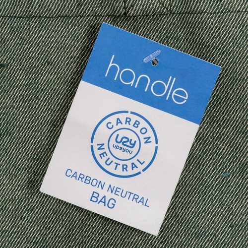 Tote bag carbon neutral en coton recyclé 280 g/m2, anses longues et soufflet - 3