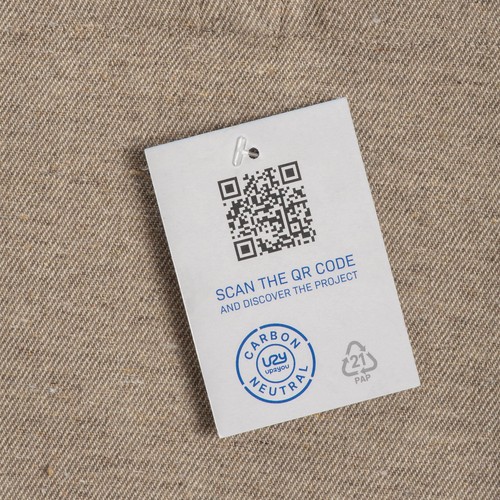 Tote bag carbon neutral en coton recyclé 280 g/m2, anses longues et soufflet - 4