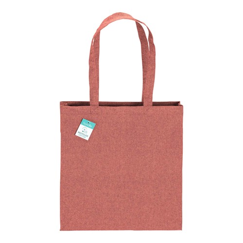 Tote bag  en coton recyclé 190 g/m2, anses longues et soufflet - 2