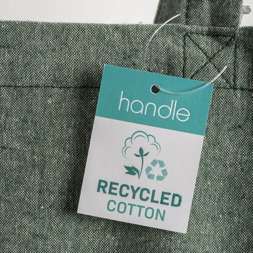 Tote bag  en coton recyclé 190 g/m2, anses longues et soufflet - 3