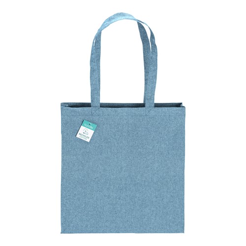 Tote bag  en coton recyclé 190 g/m2, anses longues et soufflet - 2