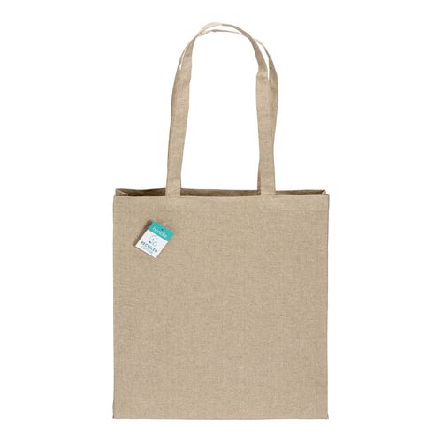 Tote bag  en coton recyclé 190 g/m2, anses longues et soufflet - 2