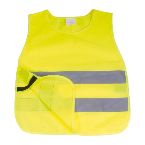 Gilet de haute visibilité en polyester de couleur fluo avec bance réfléchissante enfant - 2