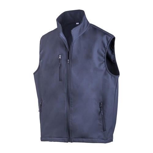 Veste sans manche softshell avec intérieur polaire, deux poches latérales - 3