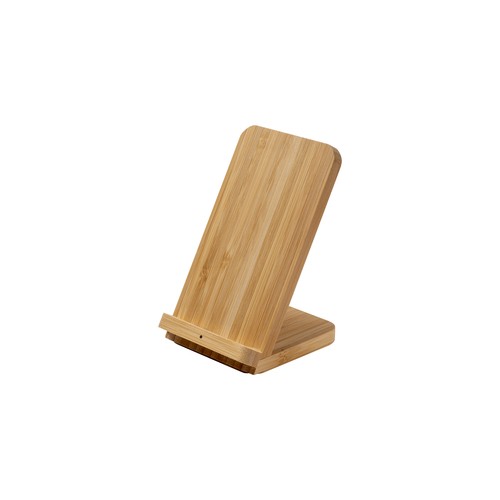 Chargeur Wireless en bambou personnalisé. Sortie: DC5V/1A (5W)