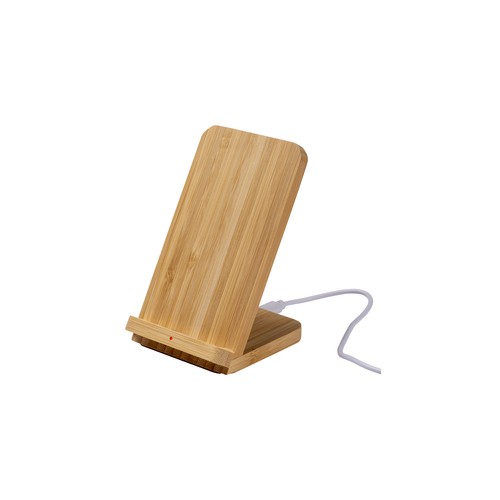 Chargeur Wireless en bambou. Sortie: DC5V/1A (5W) - 5