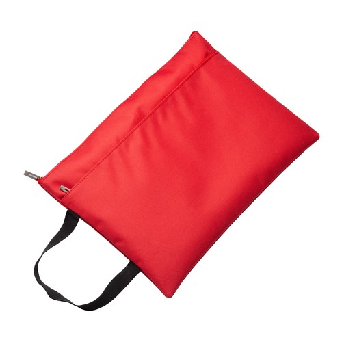 PORTA DOCUMENTOS DE POLIÉSTER CON BOLSILLO FRONTAL