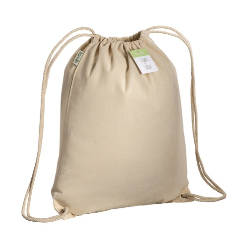 Sac-à-dos en coton organique avec angles renforcés personnalisé