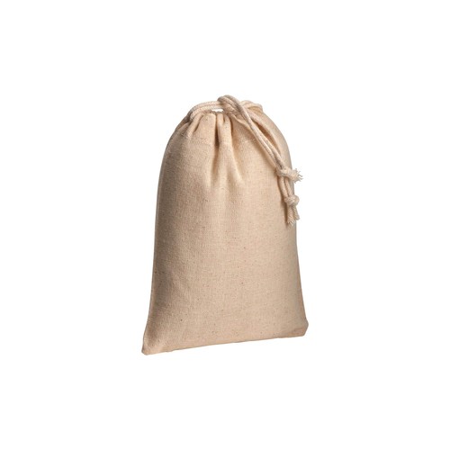 Sac en coton 120 g/m2 avec fermeture en cordon, 10 x 14 cm - 1