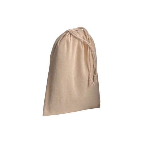 Sac en coton 120 g/m2 avec fermeture en cordon, 15 x 20 cm - 1