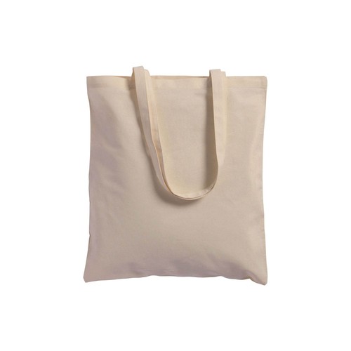 Sac shopping en coton 180 g/m2 avec anses longues et soufflet - 2