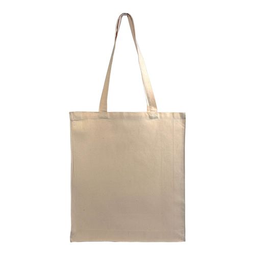 Sac shopping en coton 180 g/m2 avec anses longues et soufflet - 3