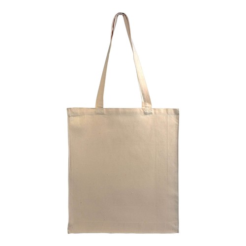 Sac shopping en coton 180 g/m2 avec anses longues et soufflet - 3
