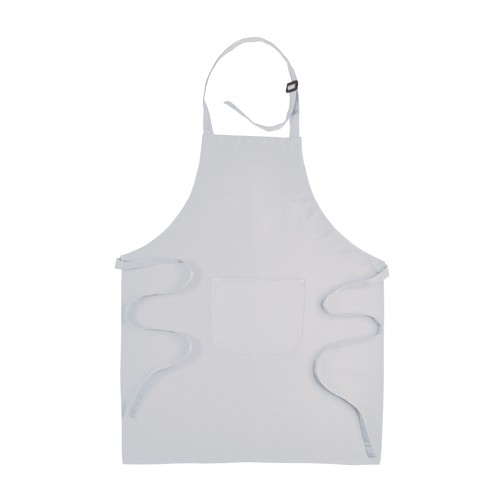 Tablier long 30 % coton/70 % polyester (180g/m2), 70x85 cm avec poche frontale et lanière - 1