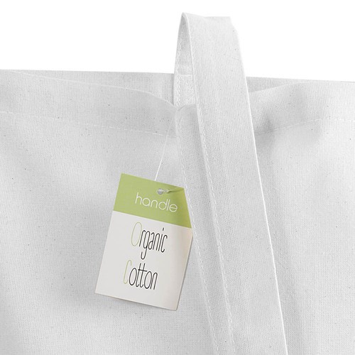 Shopper en coton organique 140g/m2, anses longues - 5