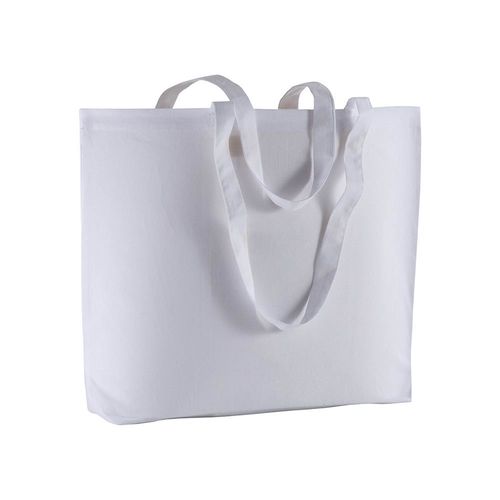 Sac coton 135 grs avec anses longues et soufflet - 1