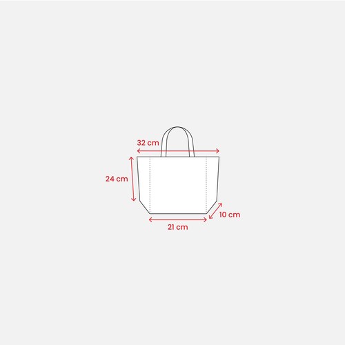 Sac coton 120 grs avec anses longues et soufflet - 3