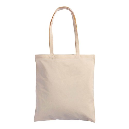 Sac Shopping en coton naturel, anses longues - 3