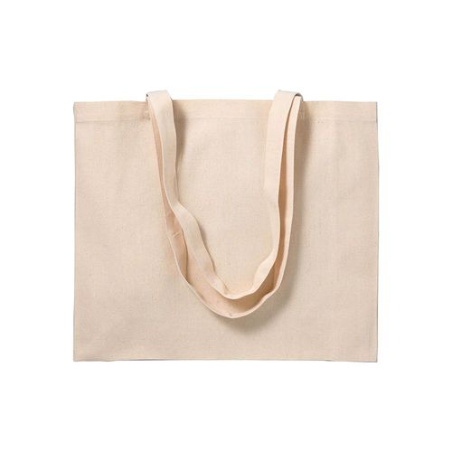 Shopper avec soufflet en coton 200 g/m2, anses longues - 2