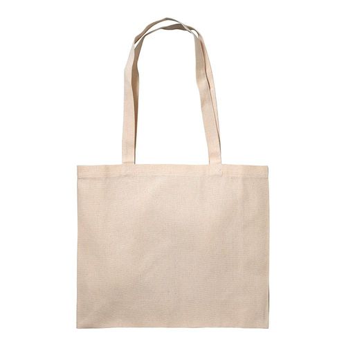 Shopper avec soufflet en coton 200 g/m2, anses longues - 3