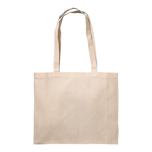 Shopper avec soufflet en coton 200 g/m2, anses longues - 3