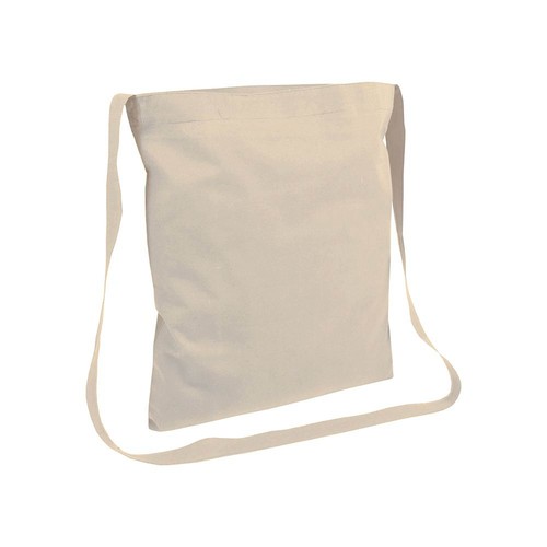 Sac shopping en coton (130 g/m2) à bandoulière - 1