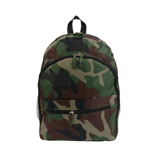 Sac à dos en polyester 600 D avec 6 poches dont 2 latérales en filet. Poche frontale - 2
