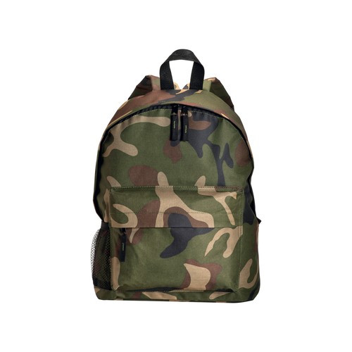Sac à dos en polyester 600D avec 3 poches, dont une latèrale en filet. Bretelles réglables - 2