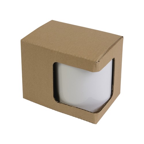 Tasse en céramique avec surface pour marquage avec boite - 2