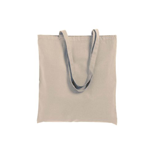Shopper avec soufflet en coton 250 g/m2, anses longues et fermeture avec zip - 2