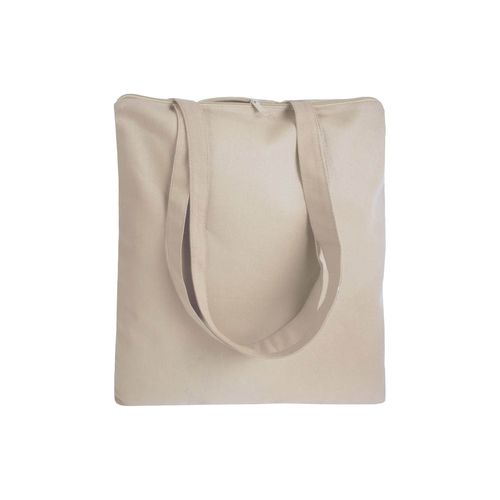 Shopper en coton 220 g/m, anses longues anses longues et fermeture avec zip - 2