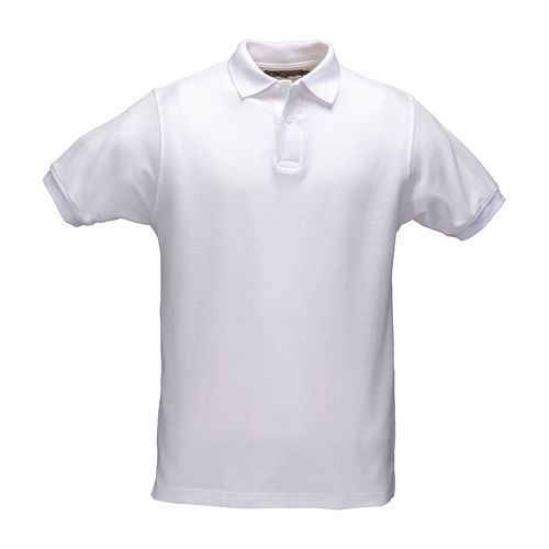 Polo 100% coton piqué  180 g/m2, manche courte et fermeture avec 2 boutons. Tailles : S/M/ - 1