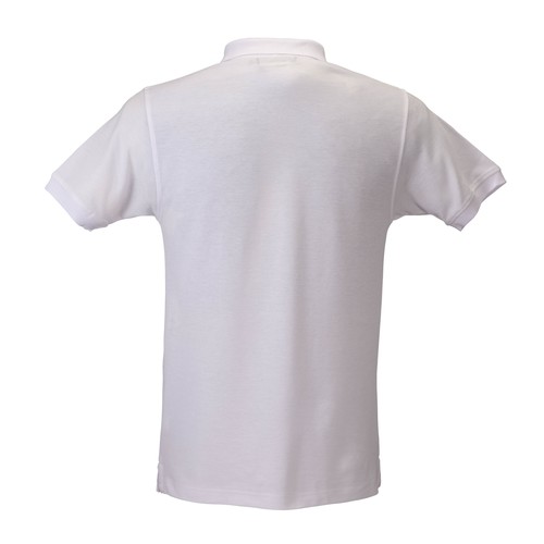 Polo 100% coton piqué  180 g/m2, manche courte et fermeture avec 2 boutons. Tailles : S/M/ - 2